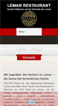 Mobile Screenshot of lemar-restaurant.de